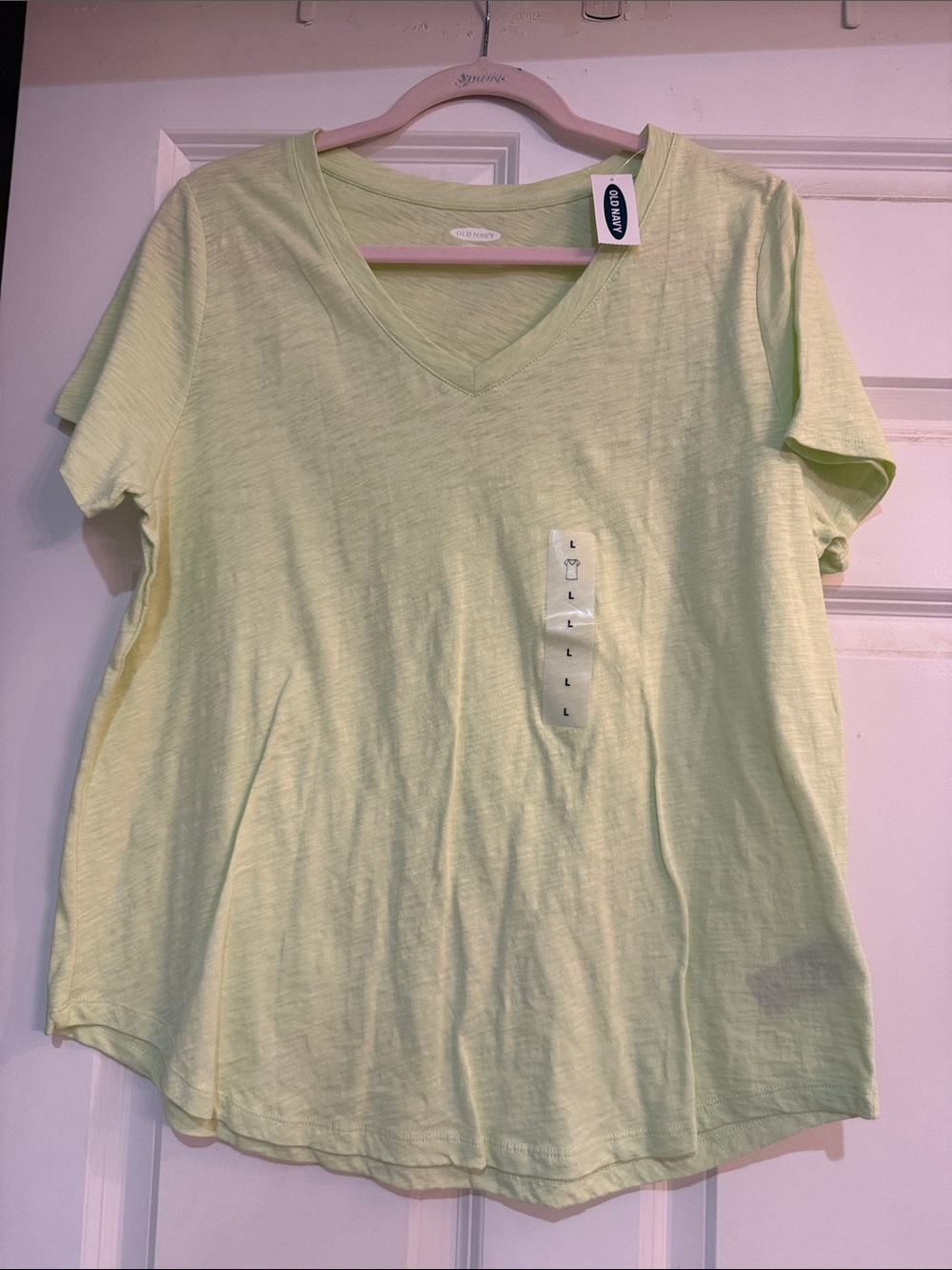 Old Navy Short Sleeve V-Neck Tee - Light Lime
